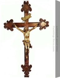Cross in The Wilderness Canvas Paintings - Altar Cross by Gian Lorenzo Bernini