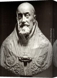 Lorenzo Canvas Paintings - Bust of Pope Gregory XV by Gian Lorenzo Bernini