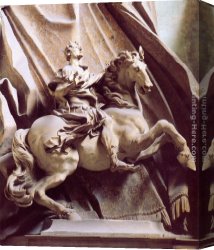 Lorenzo Costa Canvas Paintings - Constantine the Great by Gian Lorenzo Bernini