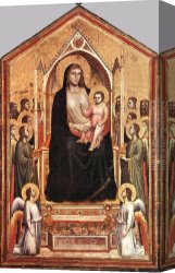 Giotto Canvas Paintings - Ognissanti Madonna by Giotto
