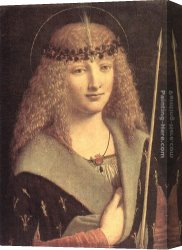 Antonio Canvas Paintings - St Sebastian by Giovanni Antonio Boltraffio