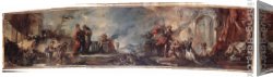 Tobias Canvas Paintings - The Marriage of Tobias by Giovanni Antonio Guardi