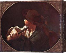 Piazzetta, Canvas Paintings - Shepherd Boy by Giovanni Battista Piazzetta