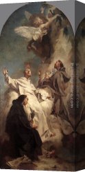 Piazzetta, Canvas Paintings - Three Dominican Saints by Giovanni Battista Piazzetta