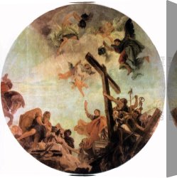 The Discovery of Moses Canvas Paintings - Discovery of the True Cross by Giovanni Battista Tiepolo