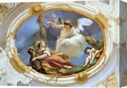 Wilderness Canvas Paintings - Hagar in the Wilderness by Giovanni Battista Tiepolo