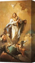 Giovanni Paolo Pannini Canvas Paintings - The Immaculate Conception by Giovanni Battista Tiepolo