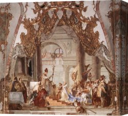 The Mystic Marriage of St Catherine Canvas Paintings - The Marriage of the Emperor Frederick Barbarossa to Beatrice of Burgundy by Giovanni Battista Tiepolo