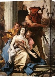 The Martyrdom of St. Matthew Canvas Paintings - The Martyrdom of St Agatha by Giovanni Battista Tiepolo