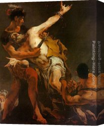 The Martyrdom of St. Matthew Canvas Paintings - The Martyrdom of St. Bartholomew by Giovanni Battista Tiepolo