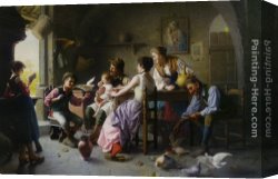 Friends Canvas Paintings - A New Friend by Giovanni Battista Torriglia