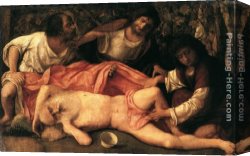 Giovanni Paolo Pannini Canvas Paintings - Drunkennes of Noah by Giovanni Bellini