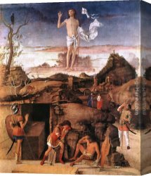 Resurrection - Morn Canvas Paintings - Resurrection of Christ by Giovanni Bellini