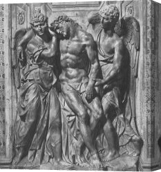 Girolamo Canvas Paintings - Man of Sorrows by Girolamo Campagna