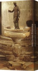 Girolamo Canvas Paintings - St Agnes (Meekness) by Girolamo Campagna