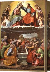 Giulio Canvas Paintings - Monteluce Madonna by Giulio Romano