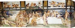 Giulio Canvas Paintings - The Country Banquet by Giulio Romano
