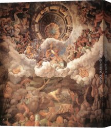 Giulio Canvas Paintings - The Fall of the Gigants by Giulio Romano