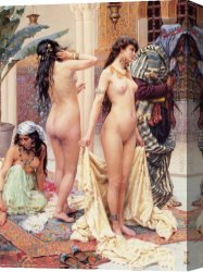 Giulio Canvas Paintings - Picking the Favourite (detail) by Giulio Rosati