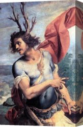 Diana And Acteon Canvas Paintings - Diana and Actaeon (detail) by Giuseppe Cesari