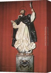 St Dominic Canvas Paintings - St Dominic by Gregorio Fernandez
