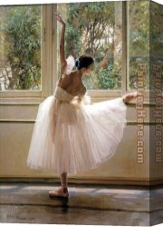 The Open Window Canvas Paintings - Exercise at the window by Guan zeju