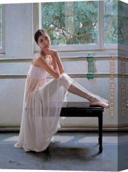 Ballet Canvas Paintings - gzj03 by Guan zeju