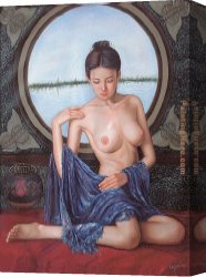 Guan Canvas Paintings - gzj10 by Guan zeju
