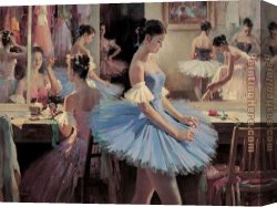 Preparing for The Costume Ball Canvas Paintings - Preparing I by Guan zeju