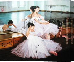 A Peaceful Time Canvas Paintings - rest time by Guan zeju