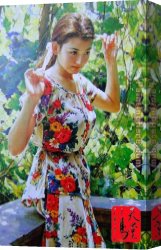 Young Canvas Paintings - young girl by Guan zeju