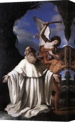 Guercino Canvas Paintings - St Romuald by Guercino