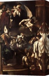 Receiving Canvas Paintings - St William of Aquitaine Receiving the Cowl by Guercino