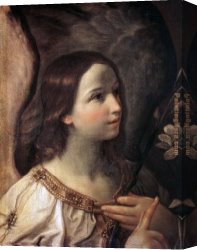 Guido Cagnacci Canvas Paintings - Angel of the Annunciation by Guido Reni