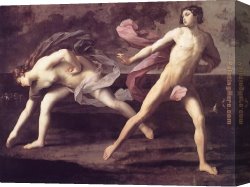 Guido Cagnacci Canvas Paintings - Atalanta and Hippomenes by Guido Reni