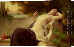 Guillaume Canvas Paintings - An Afternoon Rest by Guillaume Seignac