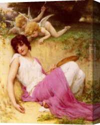 Guillaume Canvas Paintings - L'Innocence by Guillaume Seignac