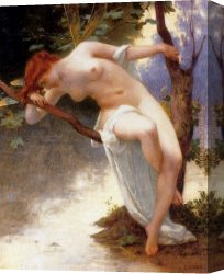 Guillaume Canvas Paintings - La Libellule by Guillaume Seignac