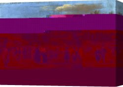 Vista Canvas Paintings - Vista de Madrid del puente de Segovia by Guiseppe Canella