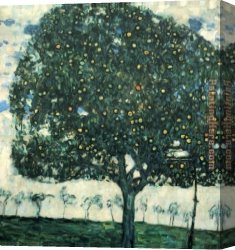 Trees in Park Canvas Paintings - Apple Tree II by Gustav Klimt