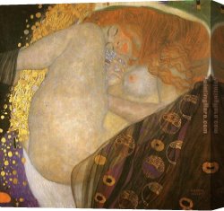 Danae Canvas Paintings - Danae by Gustav Klimt