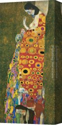 Blick Uber Die Sierra Nevada Canvas Paintings - Die Hoffnung II by Gustav Klimt