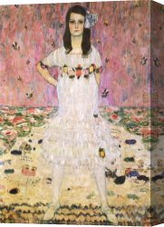 Portrait Canvas Paintings - Portrait of Maeda Primavesi by Gustav Klimt