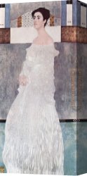 Portrait Canvas Paintings - Portrait of Margaret Stonborough Wittgenstei by Gustav Klimt
