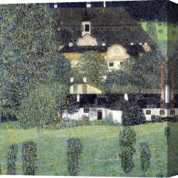 Gustav Canvas Paintings - Schloss Kammer Am Attersee II by Gustav Klimt