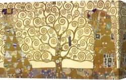 Allegory of Human Life Canvas Paintings - The Tree of Life by Gustav Klimt