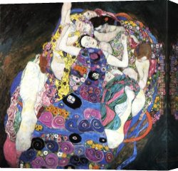 Gustav Bauernfeind Canvas Paintings - The Virgin by Gustav Klimt