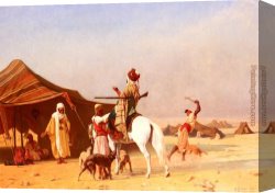 Rodolphe Canvas Paintings - C'est Un Emir by Gustave Clarence Rodolphe Boulanger