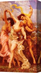 Rodolphe Canvas Paintings - La Danse Amoureuse by Gustave Clarence Rodolphe Boulanger