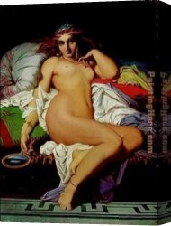 Rodolphe Canvas Paintings - Phryne by Gustave Clarence Rodolphe Boulanger